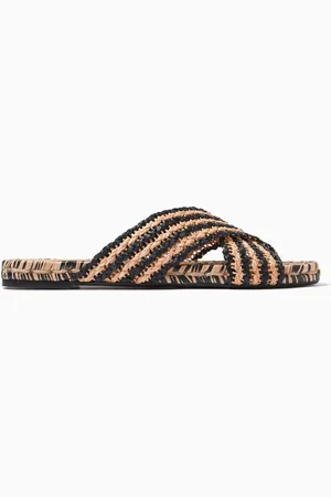Castaner Pat Slides in Raffia