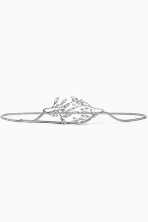 Lanvin Aede Crystal-embellished Belt in -tone Brass