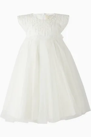 SHATHA ESSA Embellished Dress in Tulle