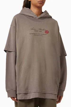Acne Studios Double-layer Hoodie in Organic Cotton