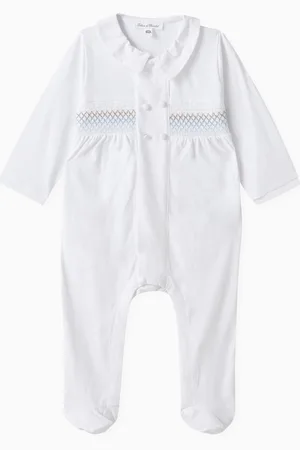 Tartine Et Chocolat Stitch Embroidery Pyjama in Cotton