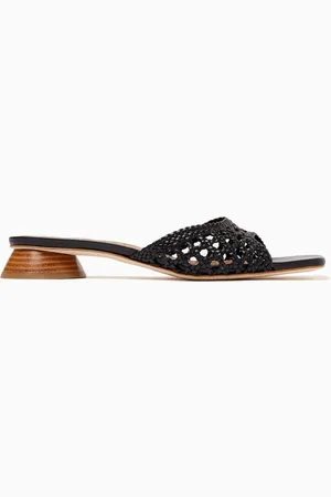 Staud Simone 35 Mule Sandals in Crochet Leather