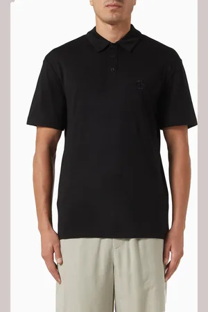 Giorgio Armani Polo Shirt in Virgin Wool Interlock