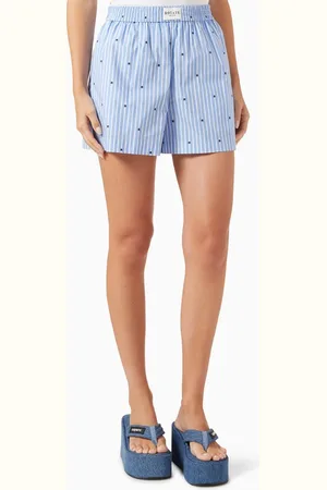 ROTATE Elasticated Logo Shorts in Organic Cotton