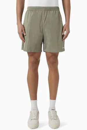 Represent Season Script Logo Shorts in Cotton