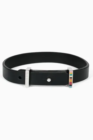 Paul Smith Signature Buckle Bracelet in Leather