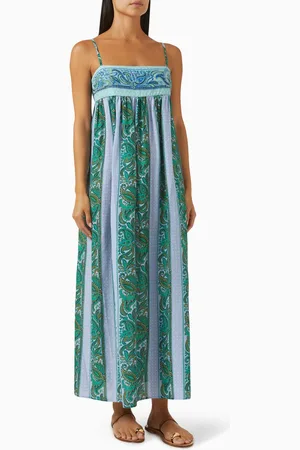 BOTEH Fraiche Fine Strap Bodice Maxi Dress in LENZING™ Viscose Blend