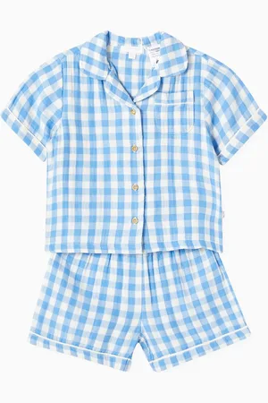 Purebaby All-over Gingham Pyjama Set
