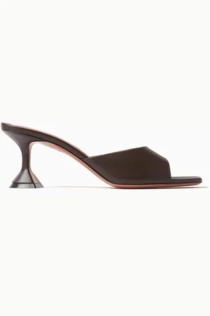 Amina Muaddi Lupita 70 Mule Sandals in Nappa Leather