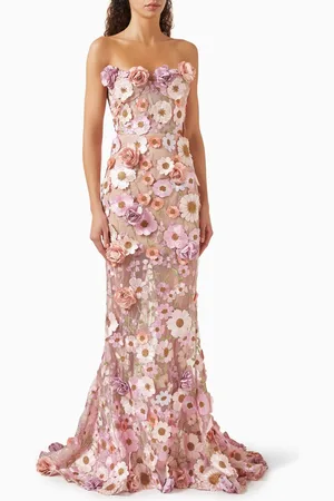 Bronx and Banco Jasmine Floral Gown