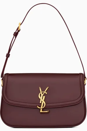Saint Laurent Medium Solferino Satchel in Box Leather