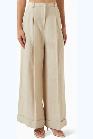 FAITHFULL THE BRAND Clove Wide-leg Pants in Linen