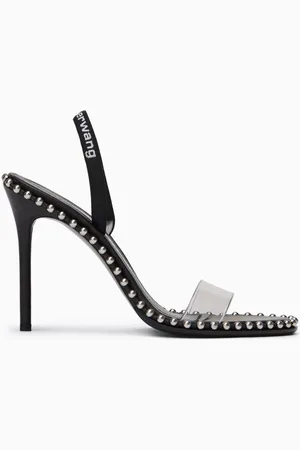 Alexander Wang Nova 105 all-chain Slingback Sandals in Plexi