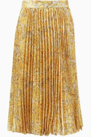 VERSACE Barocco-print Skirt in Poly Twill