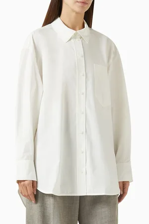 COS Oversized Curved-Hem Shirt