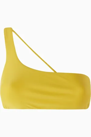 Jade Swim Apex One-shoulder Bikini Top in Stretch Nylon