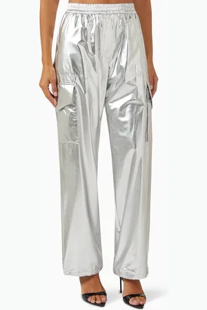 MCM Metallic Cargo Pants in Nylon