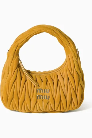 Miu Miu Mini Matelassé Wander Bag in Suede