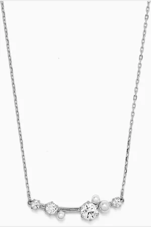 Swarovski Constella Bar Necklace in Rhodium-plated Metal