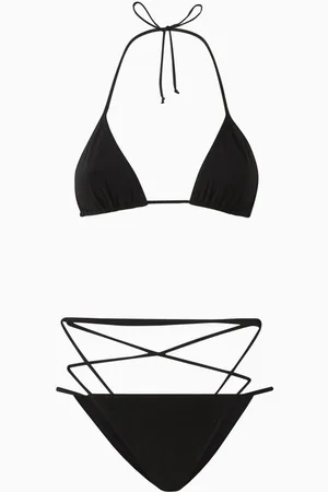 Norma Kamali Criss Cross Bikini Set in Poly Lycra