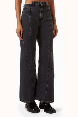 Maison Margiela Décortiqué Wide-leg Jeans in Denim