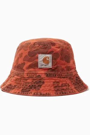 Carhartt Duck Camouflage-print Bucket Hat in Organic Cotton-canvas