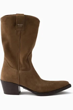 Prada 45 Mid-calf Boots in Suede