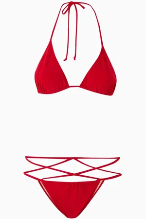 Norma Kamali Criss-cross Bikini Set