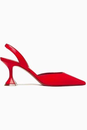 Amina Muaddi Holli 70 Slingback Pumps in Nappa Leather