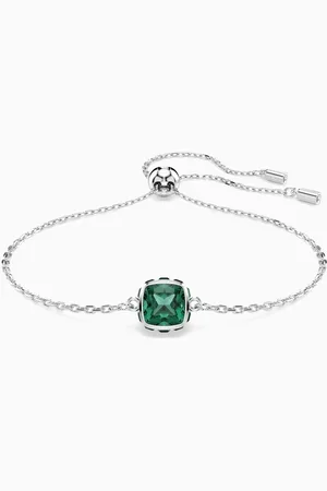 Swarovski May Birthstone Bracelet in Rhodium-plated Metal