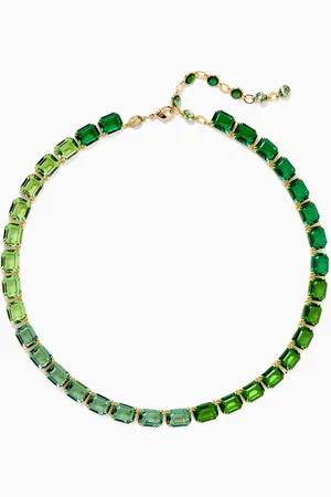 Swarovski X Ariana Grande Millenia Tennis Necklace in Gold-tone Brass