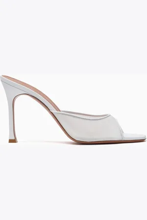 Amina Muaddi Alexa 95 Mules in Mesh