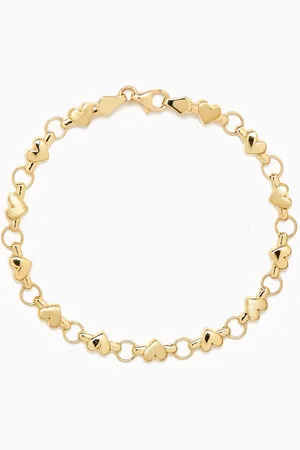 STONE AND STRAND Heart Of Gold Bracelet in 10kt Gold