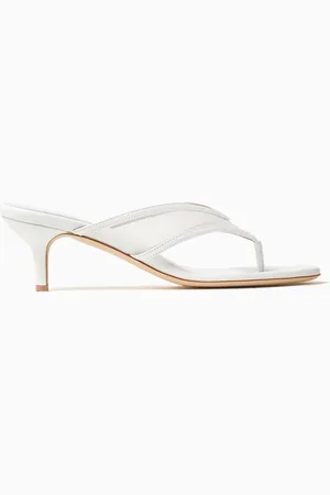 MALONE SOULIERS Koko 45 Thong Mules in Mesh & Leather