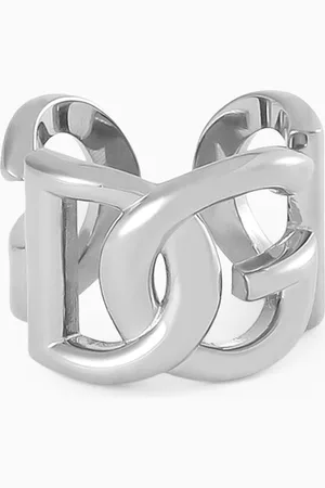 Dolce & Gabbana Chunky Logo Ring in Brass