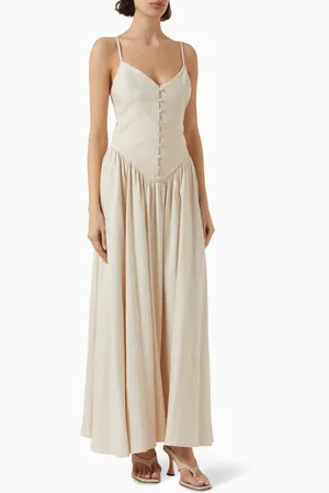 Mossman Common Ground Maxi Dress in Linen-blend