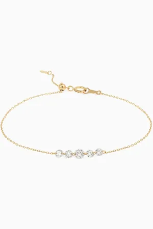 PERSÉE Danae 5 Diamond Bracelet in 18kt Gold