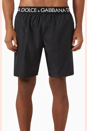 Dolce & Gabbana Logo Waist Swim Shorts