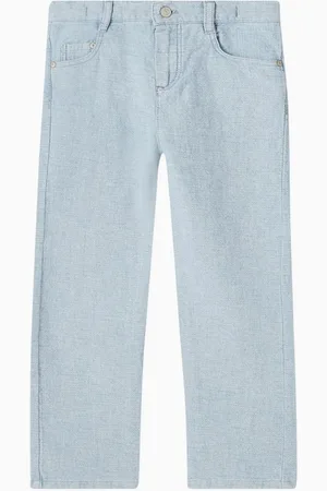 Tartine Et Chocolat Top-stitch Jeans in Cotton Denim