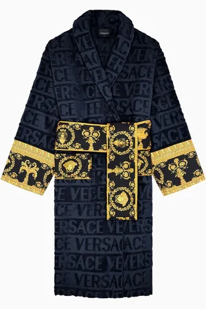 VERSACE Medusa Amplified Bathrobe in Cotton