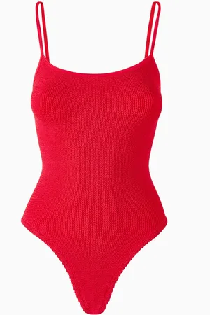 Hunza G Petra One-piece Swimsuit in Crinkle Stretch Nylon