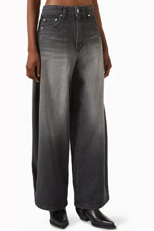 We11 Done Snap Wide-leg Jeans in Denim