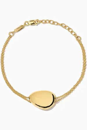 Otiumberg Pebble Bracelet in 14kt Gold Vermeil Sterling Silver