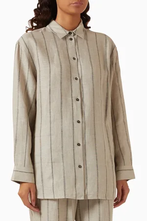 12 STOREEZ Relaxed-fit Linen Shirt