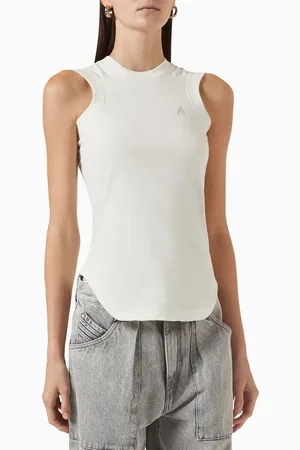 The Attico Reese Tank Top in Cotton-jersey