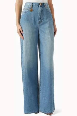 ZIMMERMANN Crush Wide-leg Jeans in Cotton-denim