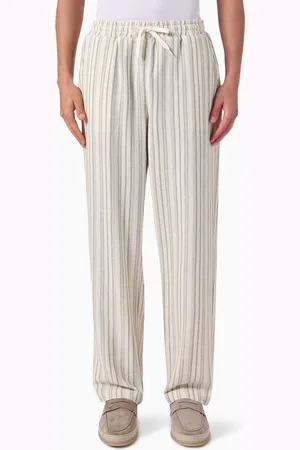 Les Deux Houston Stripe Pants in Cotton-blend
