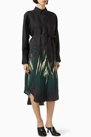 COS Printed Belted Shirt Dress