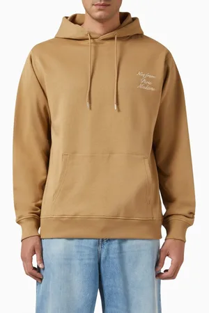 Drôle de Monsieur Le Hoodie Slogan Calligraphy in Cotton