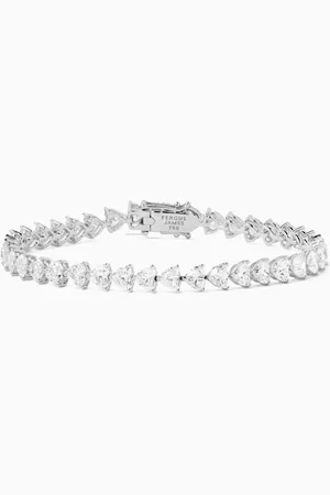 Fergus James Heart Diamond Tennis Bracelet in 18kt Gold